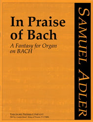 In Praise of Bach Organ sheet music cover